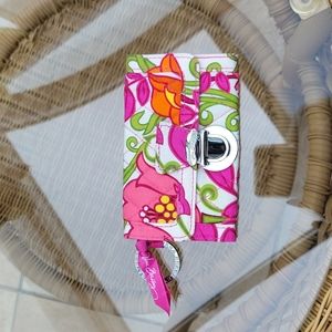 Vera Bradley Lilli Bell small wallet with keychain